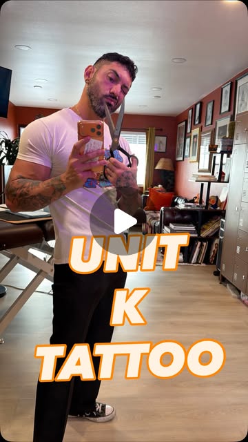 Marcus Arroyo inside Unit K Tattoo
